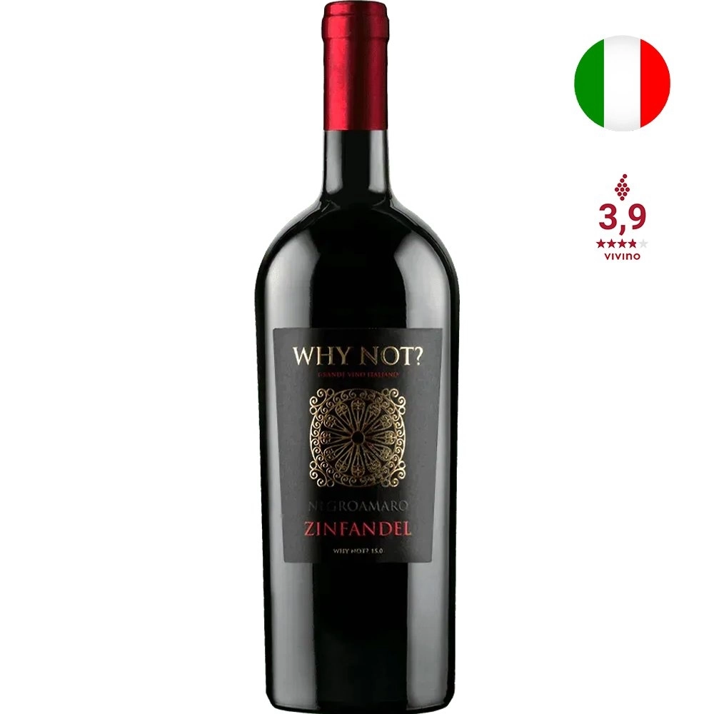 Vinho Tinto Seco Why Not? Negroamaro Primitivo Puglia IGT