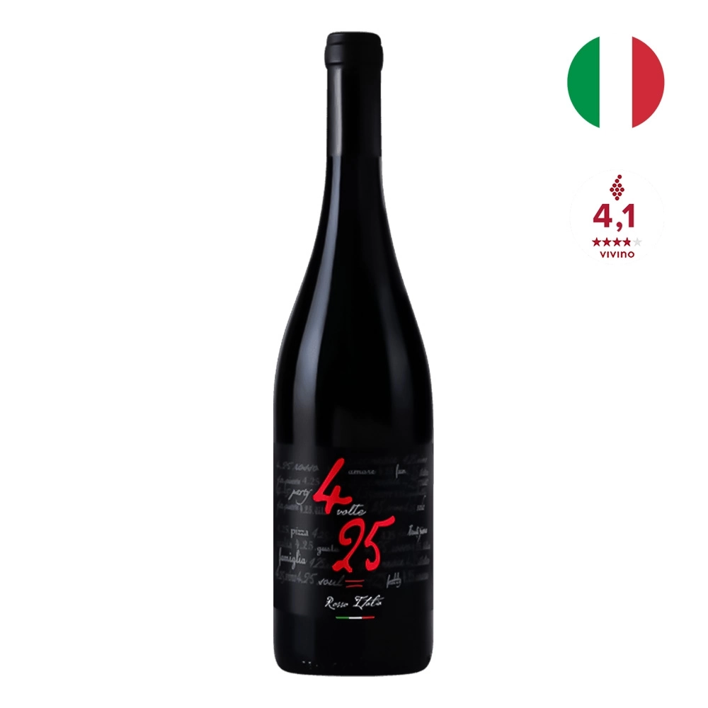 Vinho Tinto Piccini 4 Volte 25 Rosso