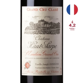 Vinho Tinto Saint Emilion Grand Cru Classe Chateau Haut Sarpe 2011